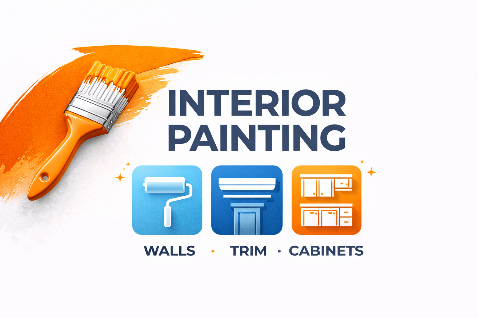 Interior painting service graphic